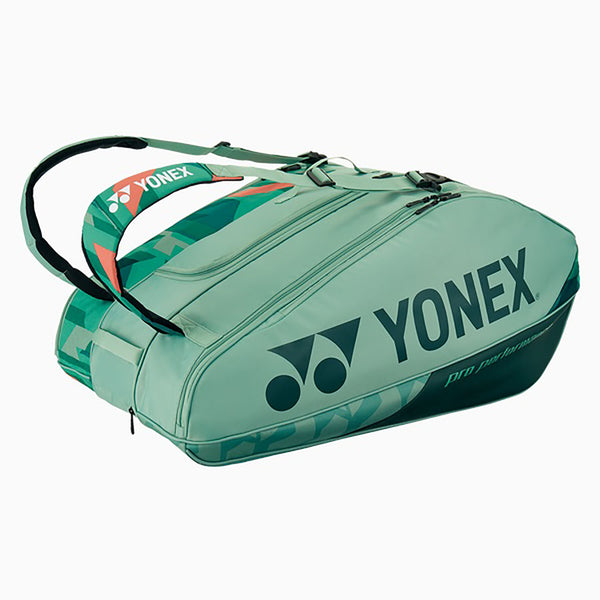 Yonex BA924212EZ Pro Racquet Bag – 12 Racquet Capacity Premium Tournament Bag with Shoe Compartment and Thermo Guard