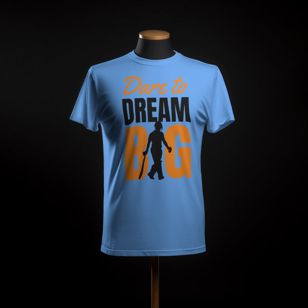 Prokick Printed Round Neck T-Shirt for Men and Women - Dare to Dream Big