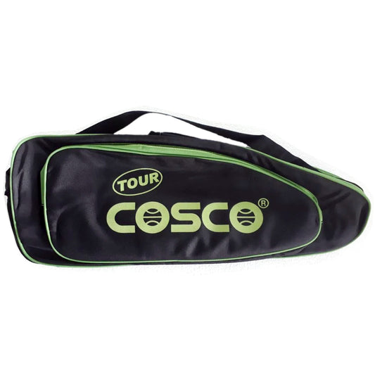 Cosco Tour Racket Kit Bag (Black/Lime) - Best Price online Prokicksports.com