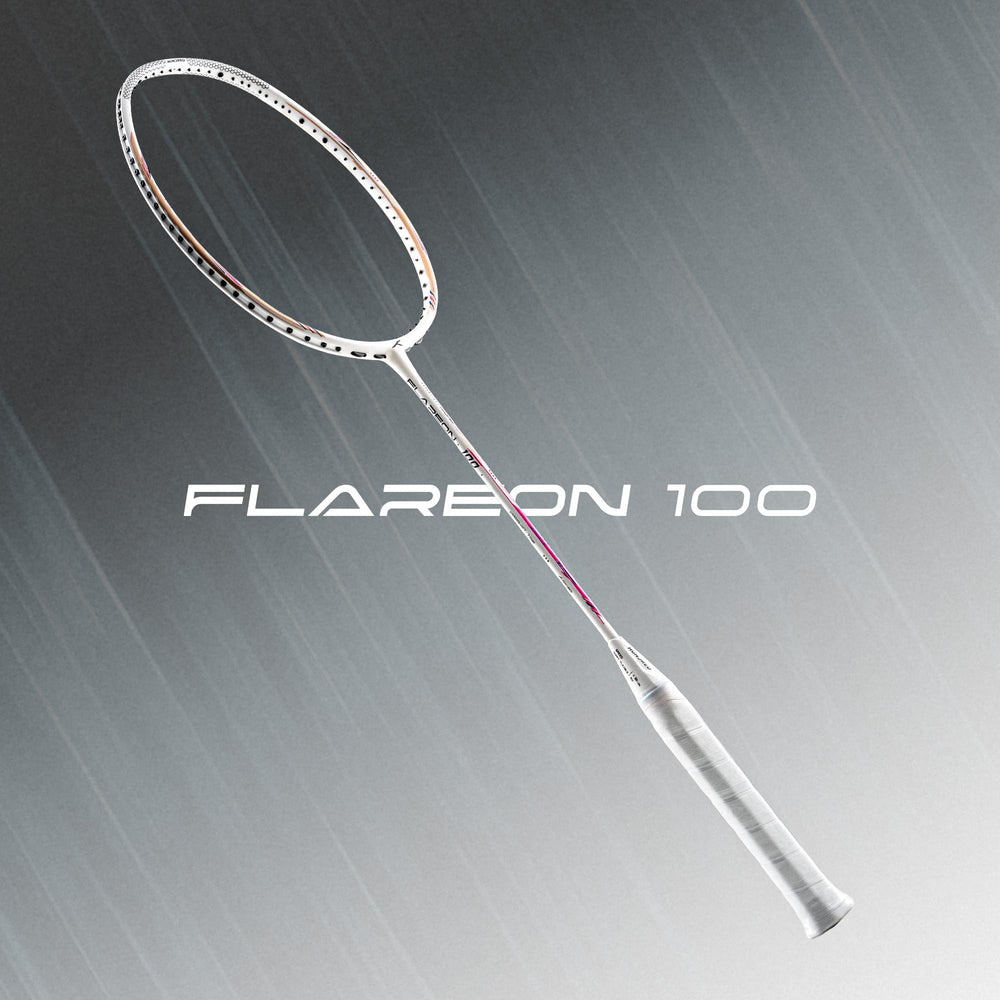 Hundred Flareon 100 Badminton Racket (Strung) | Carbon Fiber Frame | Speed Racket for Fast Swings with Full Cover | Max Tension 30 lbs - Best Price online Prokicksports.com