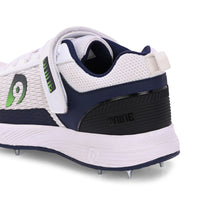 Dnine Warrior-2 Bowling Spikes Cricket Shoes –Blue/White, Superior Traction & Comfort for Bowlers - Best Price online Prokicksports.com