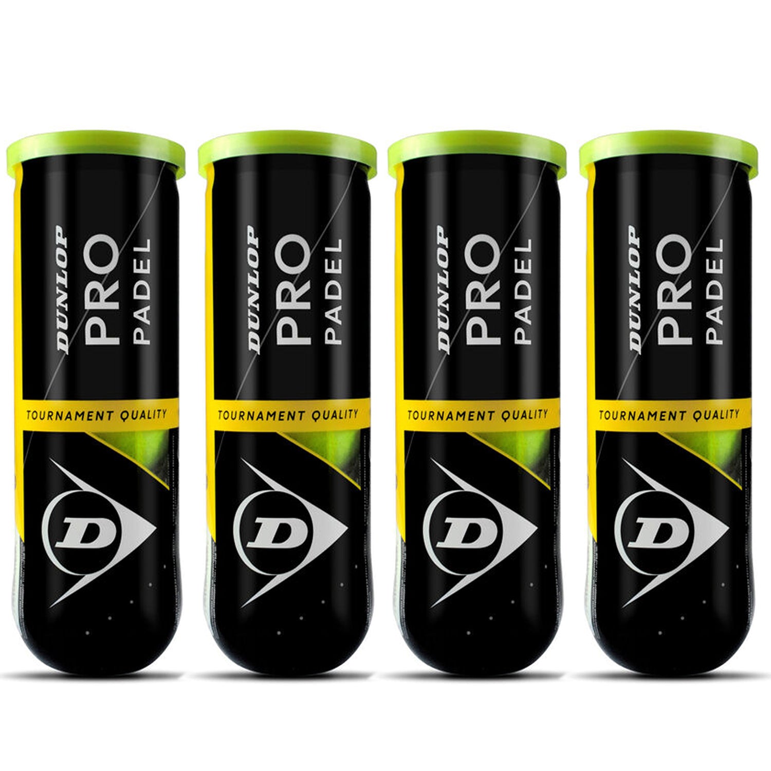 Dunlop Pro Padel Tournament Quality Balls Dozen (4 Cans) - Best Price online Prokicksports.com