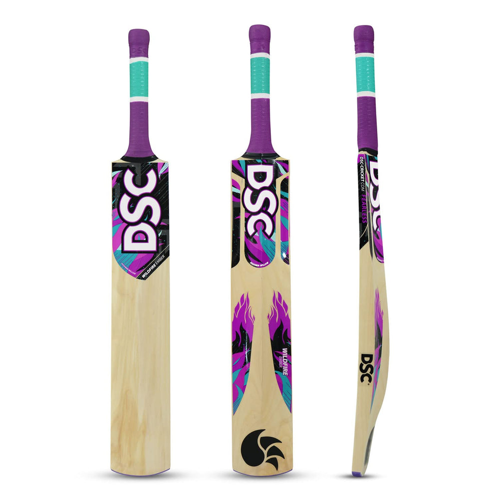 DSC Wildfire Ember Kashmir Willow Cricket Tennis Ball Bat - Best Price online Prokicksports.com
