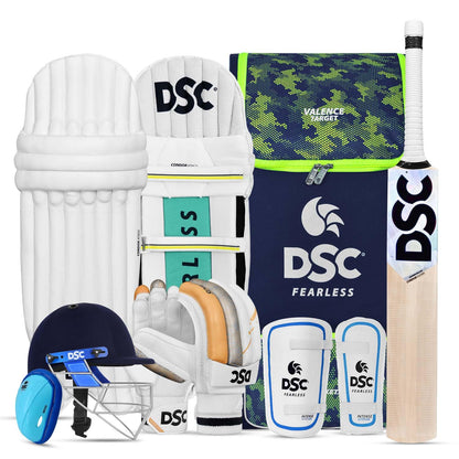 DSC Premium Range Kashmir Willow Cricket Kit with Helmet (Right Hand) - Best Price online Prokicksports.com