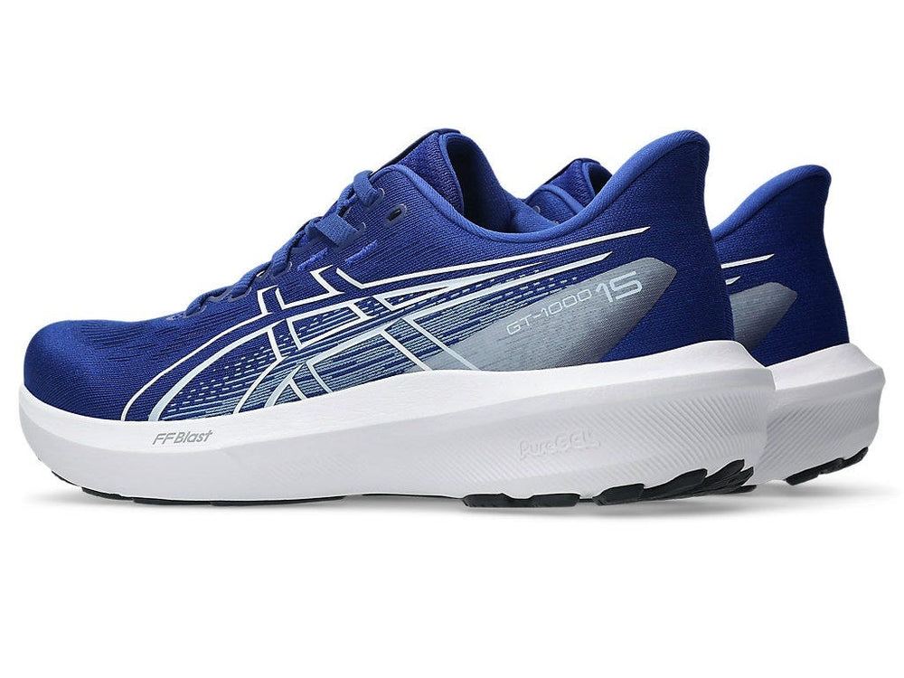 Asics GT-1000 15 Men’s Running Shoes | FF Blast Cushioning, 3D Guidance System, PureGEL, Engineered Mesh Upper, AHAR LO & AHARPLUS Outsole, Stable & Balanced Stride