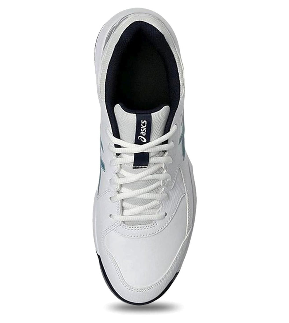 Asics Gel-Lethal Field 2 Men’s Cricket Shoes | White & Atlantis Blue, GEL Shock Absorption, Microfibre Leather Upper, Rubber Sole, Lightweight Comfort & Stability