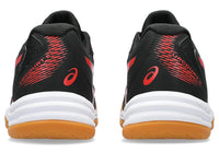 Asics Upcourt 5 Badminton Shoes | Black/Classic Red, Lightweight Design, Broad Mesh Paneling, Supportive Midfoot Overlays, Reinforced Toe & Heel Counter, Flexible Comfort Fit - Best Price online Prokicksports.com