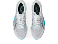 Asics Magic Speed 5 Unisex Running Shoes | White/Pure Silver, Carbon Plate, FF Leap & FF Blast Plus Cushioning, 7 mm Drop, 50 g Lighter, Engineered Mesh Upper, Speed & Race Day
