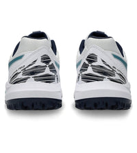 Asics Gel-Lethal Field 2 Men’s Cricket Shoes | White & Atlantis Blue, GEL Shock Absorption, Microfibre Leather Upper, Rubber Sole, Lightweight Comfort & Stability