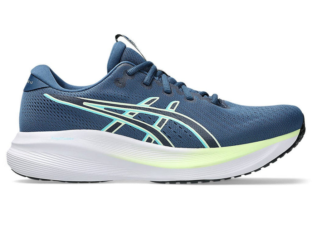 Asics Gel-Excite 11 Men’s Running Shoes | Grand Shark/Illuminate Yellow, Synthetic Fibre Upper, Rubber Outsole, Everyday Running & Training Shoes