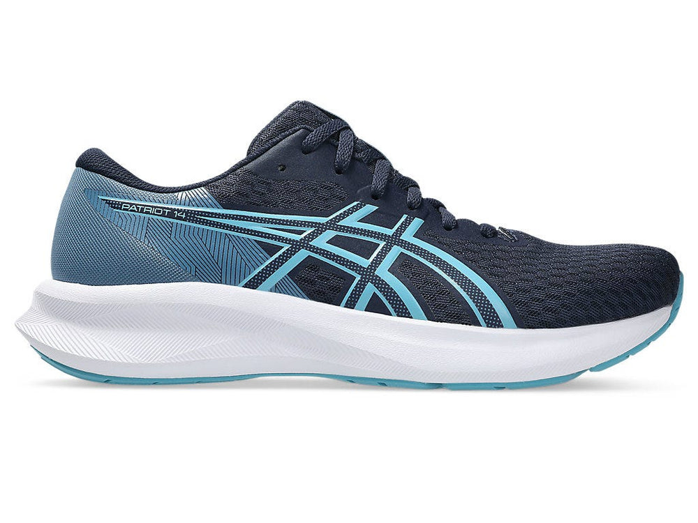 Asics Patriot 14 Men’s Running Shoes | Bouncy Cushioned Feel, Breathable Mesh Upper, EVA Midsole, Molded Rubber Outsole, Internal Heel Counter, Go Further Comfort