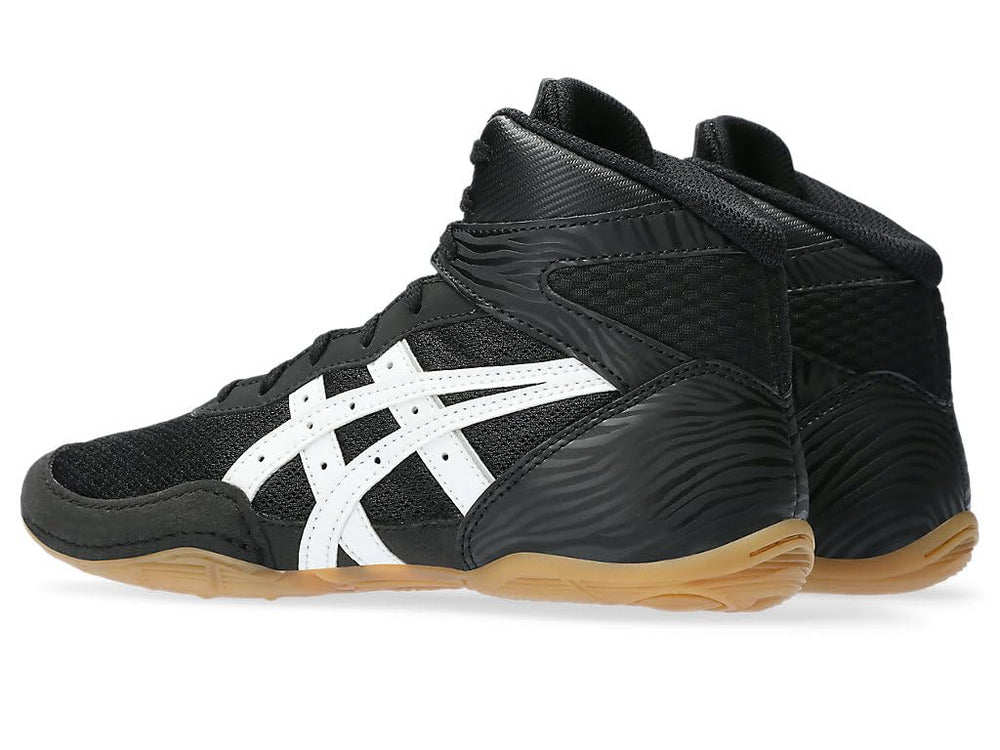 Asics Matflex 7 Wrestling Shoes | Black/White, Breathable Mesh Underlays, Supportive Overlays, E.V.A Sock Liner, Solution-Dye Eco Liner, Durable Comfort for Mat Wrestling - Best Price online Prokicksports.com