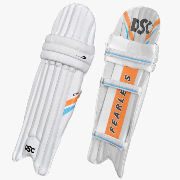 DSC Atmos Cricket Batting Legguard | Cotton-Filled Knee Rolls, Triple Bolsters & Extended Wing | Right Hand