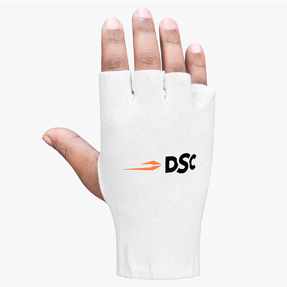 DSC Attitude Batting Inner Gloves | Premium Cotton, Fast Sweat Absorption | White