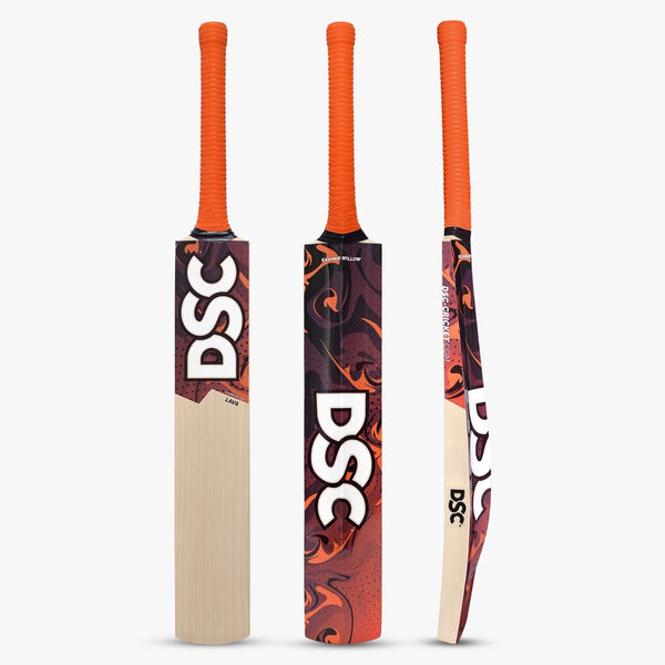 DSC Lava Kashmir Willow Cricket Bat | Lightweight Kashmir Willow Bat with Hex Grip & Edge Protection