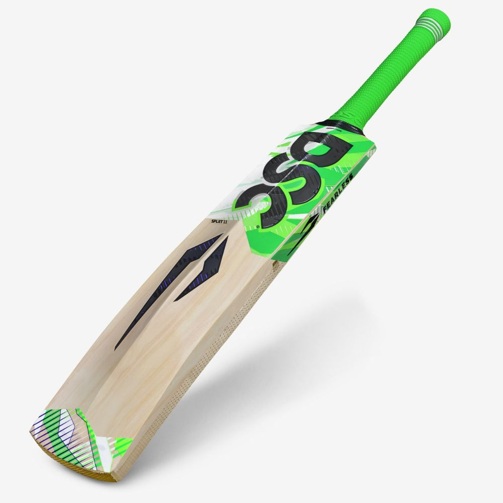 DSC Spliit 11 Kashmir Willow Cricket Bat - Size 4 | Massive Edges, Toe Guard & Cushioned Grip