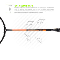 Apacs Dual Power Speed Badminton Racquet – Unstrung, Lightweight Graphite Frame, High Tension Support, Power & Speed Balance, With Cover Included - Best Price online Prokicksports.com