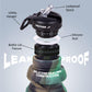 Vector X 500ML Foldable Silicone Water Bottle | Leak-Proof Cap with Lobster Hook | Ultra-Lightweight &amp; Compact Hydration Bottle