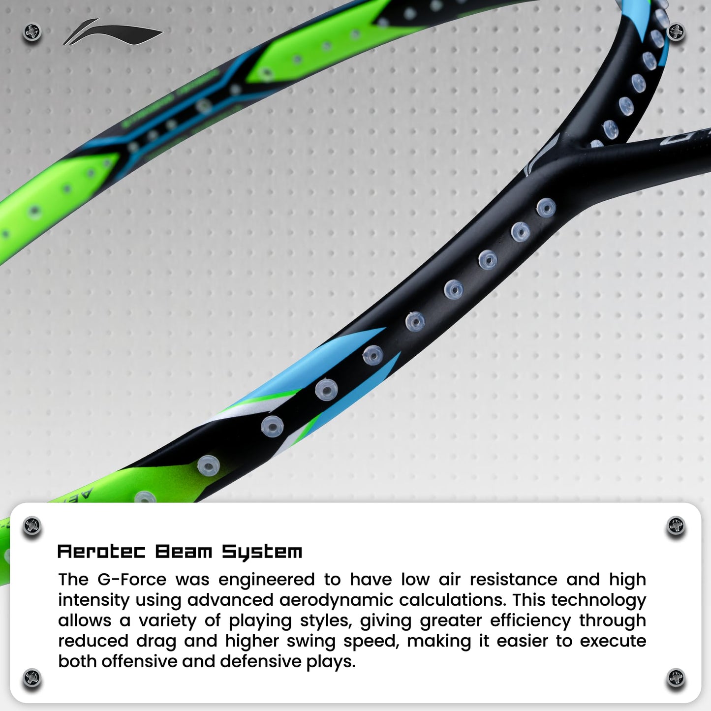 Li-ning G-Force 8900 Extra Strong Strung Badminton Racquet with Full Cover | 3U | BWF Approved Training &amp; Match Racquet