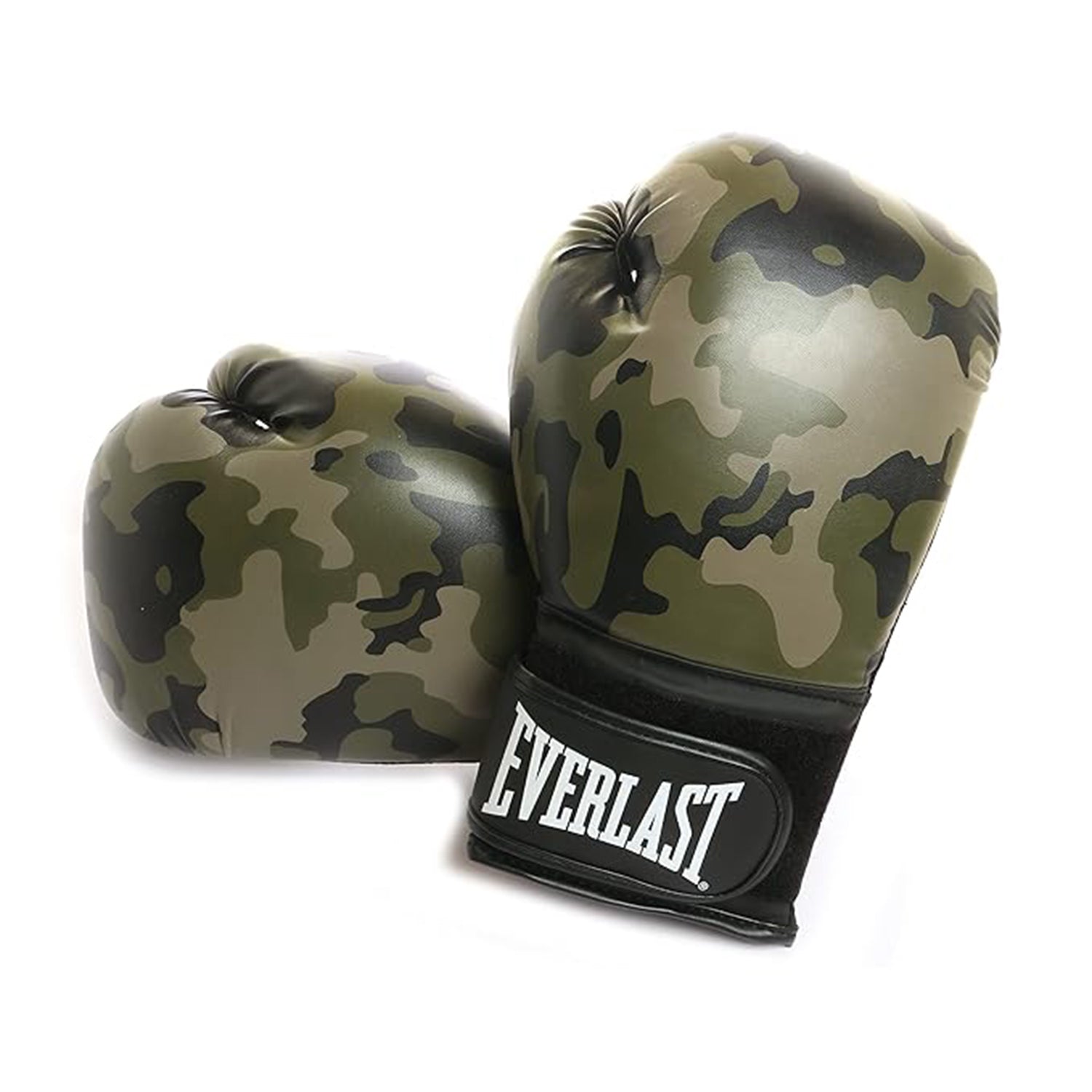 Everlast Spark Training Gloves – Green Camo | Durable Boxing Gloves for Training & Fitness | Green Camo Boxing Glove - Best Price online Prokicksports.com