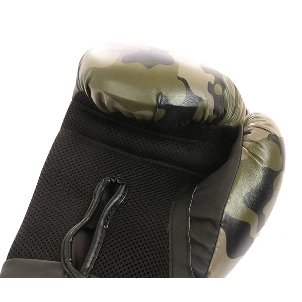 Everlast Spark Training Gloves – Green Camo | Durable Boxing Gloves for Training & Fitness | Green Camo Boxing Glove