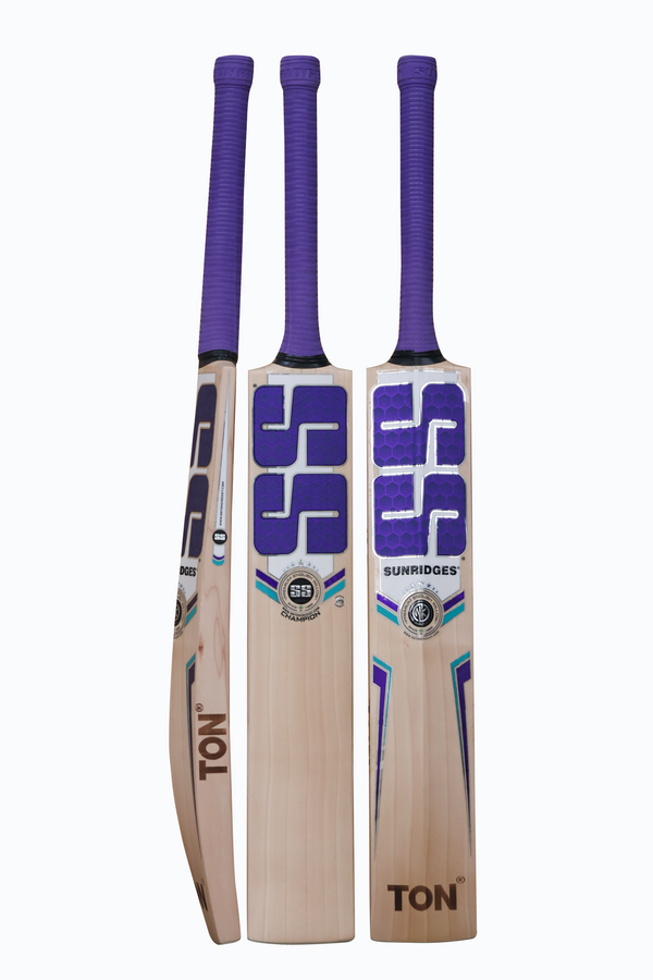 SS Champion English Willow Cricket Bat - SH (Short Handle) for Superior Performance