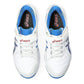 Asics Speed Menace FF Metal Spikes Cricket Shoes - White/Tuna Blue - Best Price online Prokicksports.com