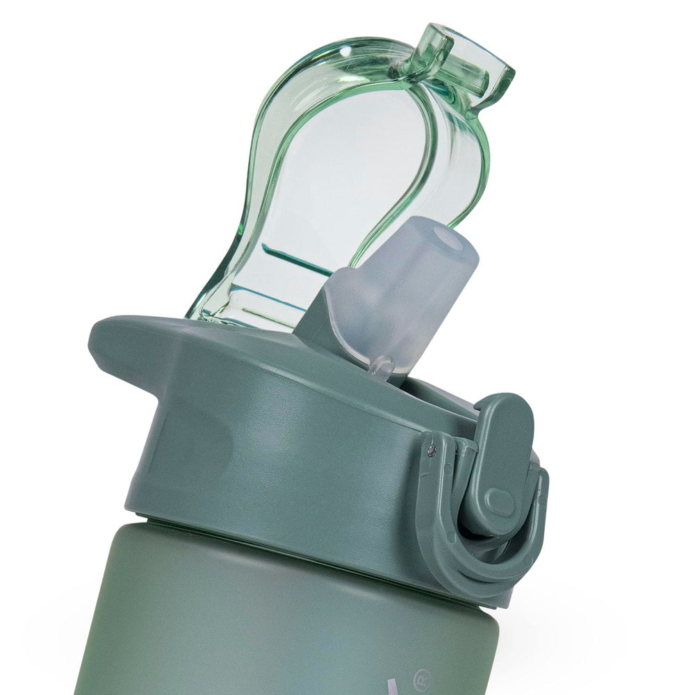 Vector X 600ML Plastic Sports Water Bottle | Leak-Proof Flip Top Cap | Non-Toxic BPA Free | Hydration Bottle with Easy Carry Handle & Volume Markings - Best Price online Prokicksports.com