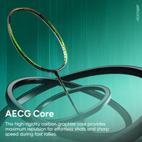 Hundred Flareon 100 Badminton Racket (Strung) | Carbon Fiber Frame | Speed Racket for Fast Swings with Full Cover | Max Tension 30 lbs - Best Price online Prokicksports.com