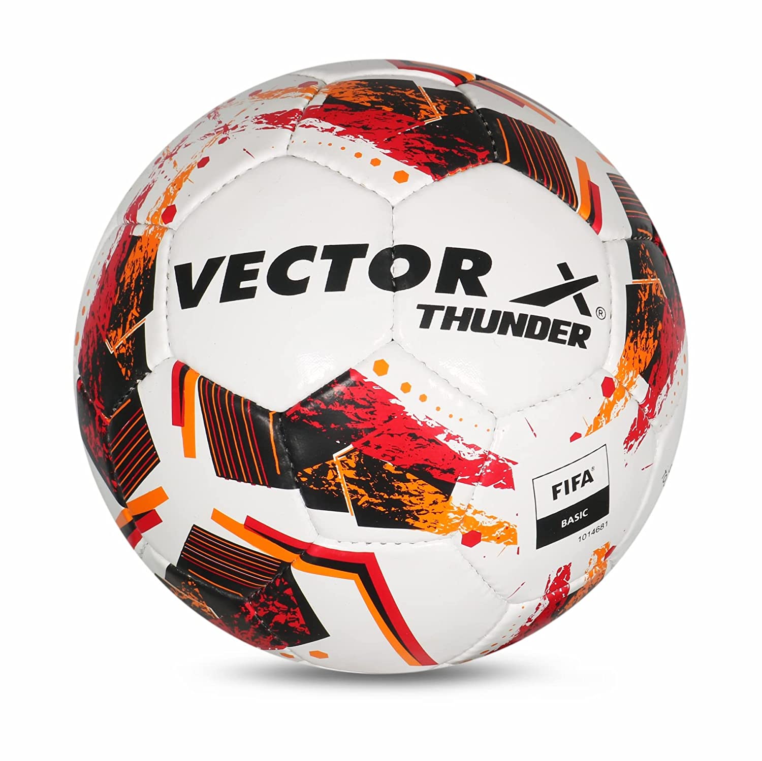 VECTOR X THUNDER Hand Stitched Football Size: (Pack Of 1) White-Blue, Football