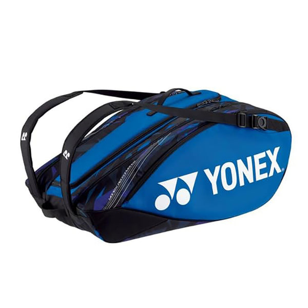 Yonex BA922212EX Pro Badminton Kit Bag – 12-Racket Capacity, Thermo Guard, Shoe Compartment, Backpack Straps – Ideal for Tournaments & Training