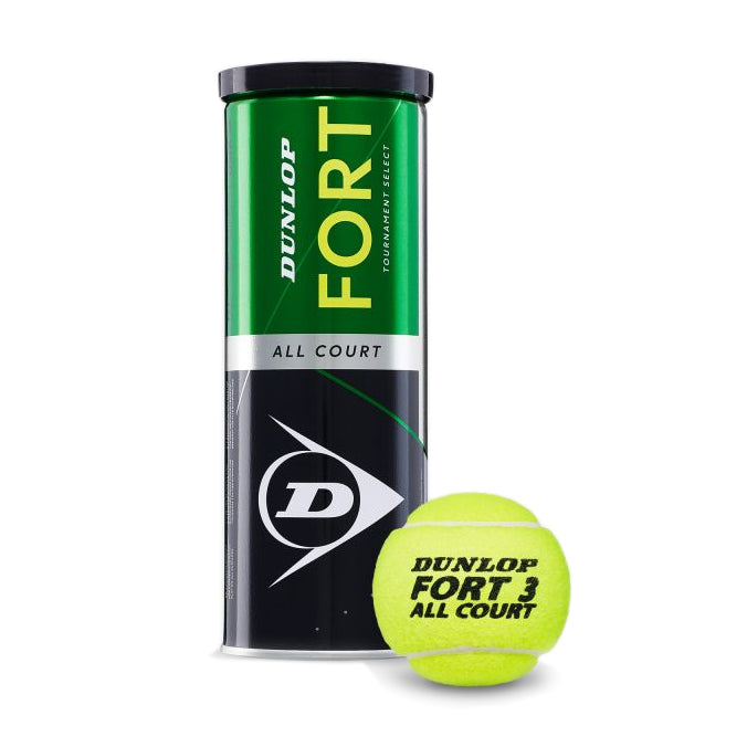 Dunlop Fort All Court Tennis Balls Can, Yellow (1 Can) - Best Price online Prokicksports.com