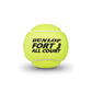 Dunlop Fort All Court Tennis Balls Dozen, Yellow (4 Cans) - Best Price online Prokicksports.com