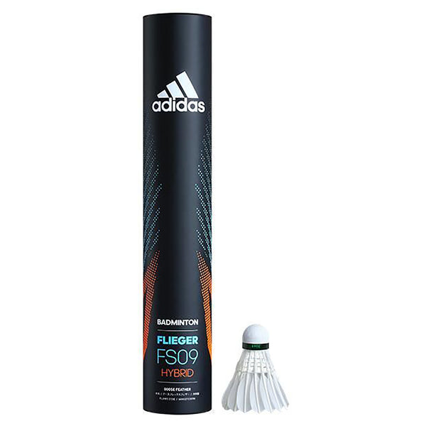Adidas Flieger FS09 Hybrid Feather Shuttlecock, Speed 76 – 12 Pieces (Pack of 1)