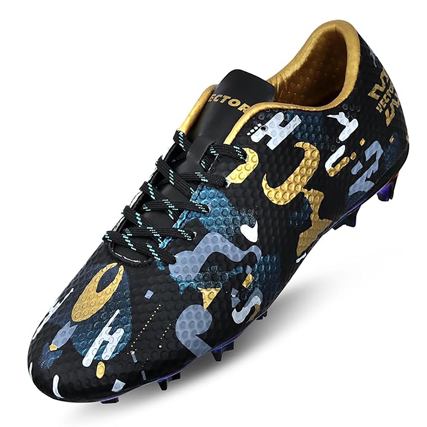 Vector X Elite Soccer Football Studs – 3D Texture TPU Fusing Upper, Electroplating TPU Sole, Lightweight & Durable Grip Sock - Best Price online Prokicksports.com