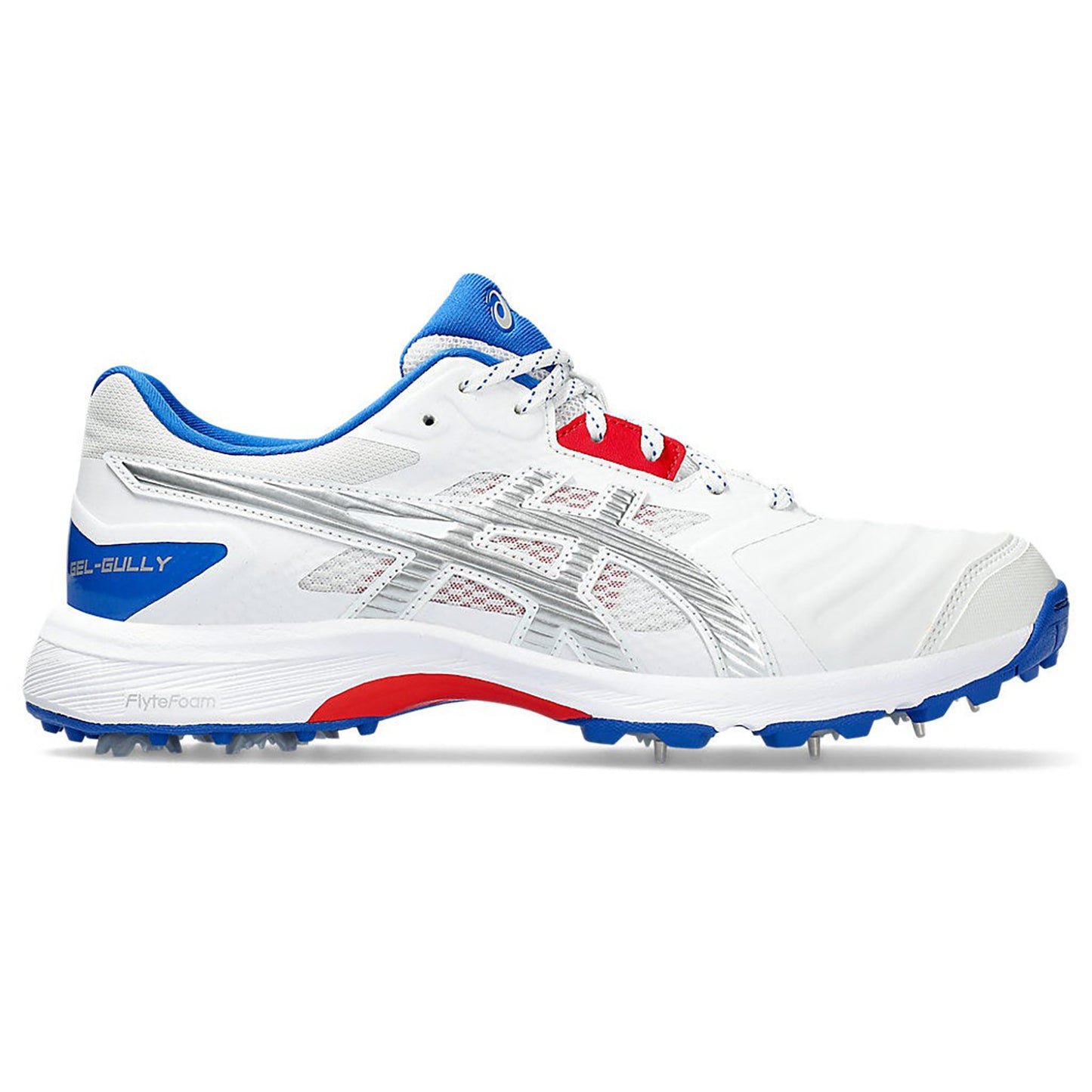 ASICS Men's Gel-Gully 7 Cricket Shoes, White/Pure Silver - Best Price online Prokicksports.com