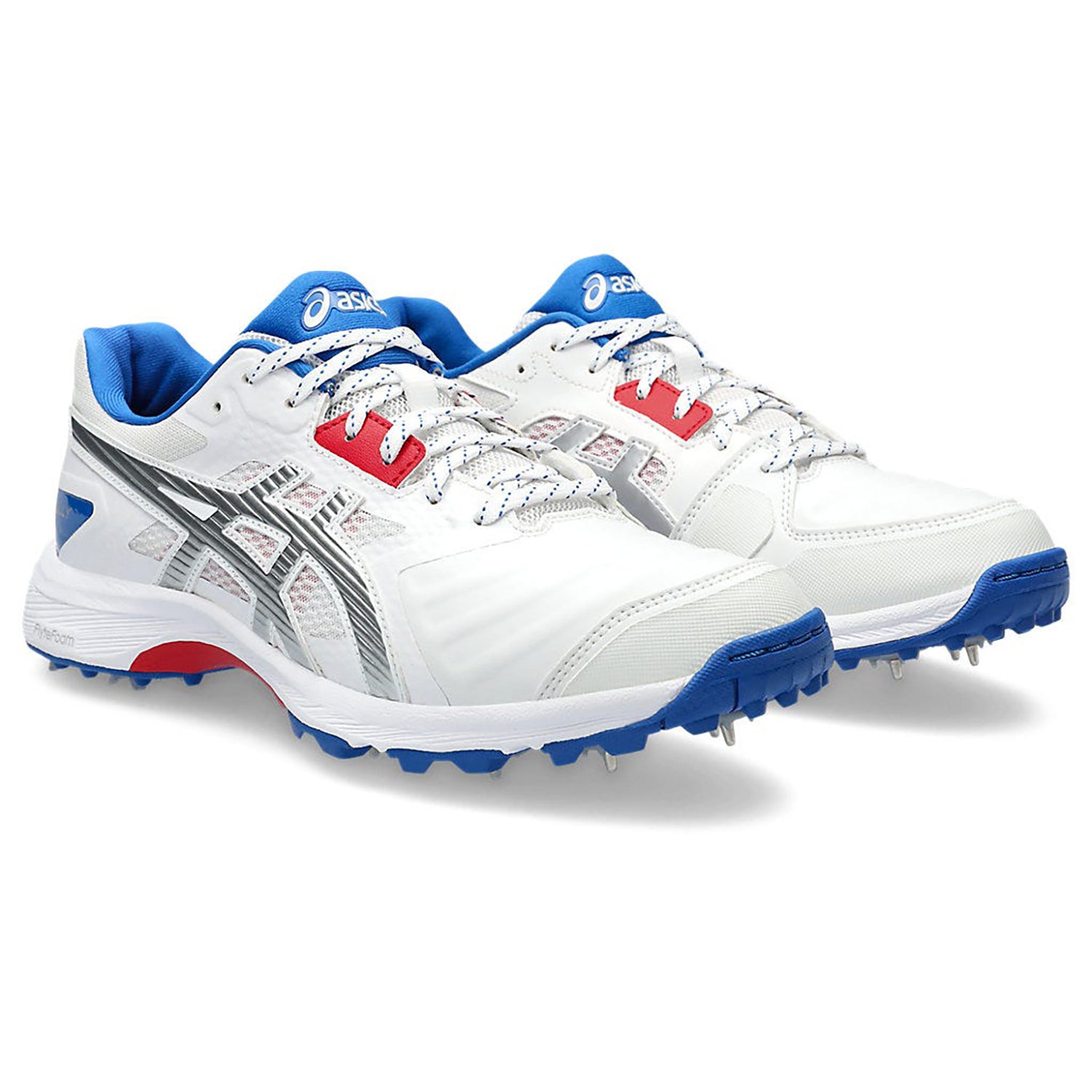 ASICS Men's Gel-Gully 7 Cricket Shoes, White/Pure Silver - Best Price online Prokicksports.com