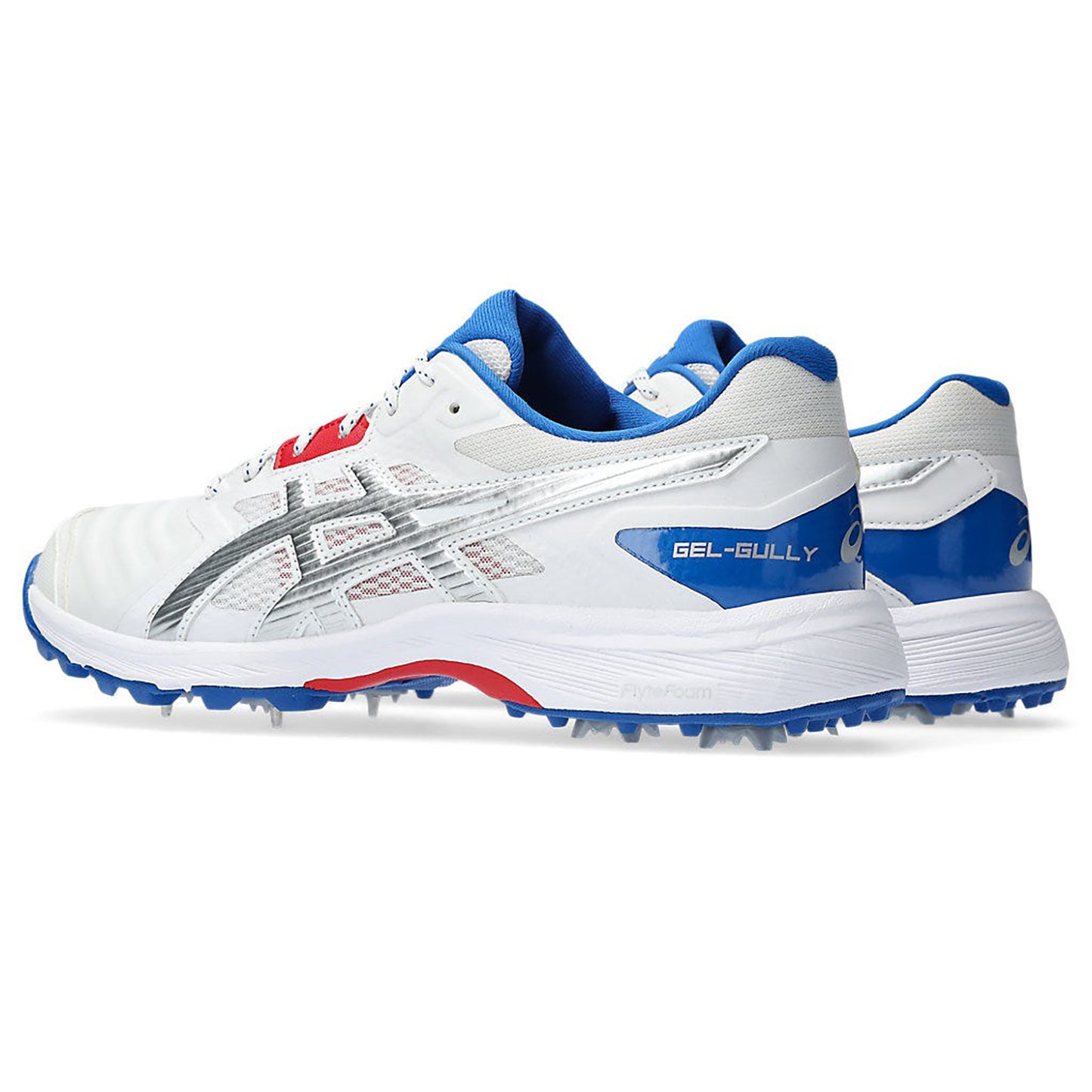 ASICS Men's Gel-Gully 7 Cricket Shoes, White/Pure Silver - Best Price online Prokicksports.com