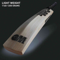 GM Noir 404 English Willow Cricket Bat | Front Foot Power, Huge Edges, Sweeping Spine, Powerarc Bow Face, Low-Swell, Grade 3, Short Handle