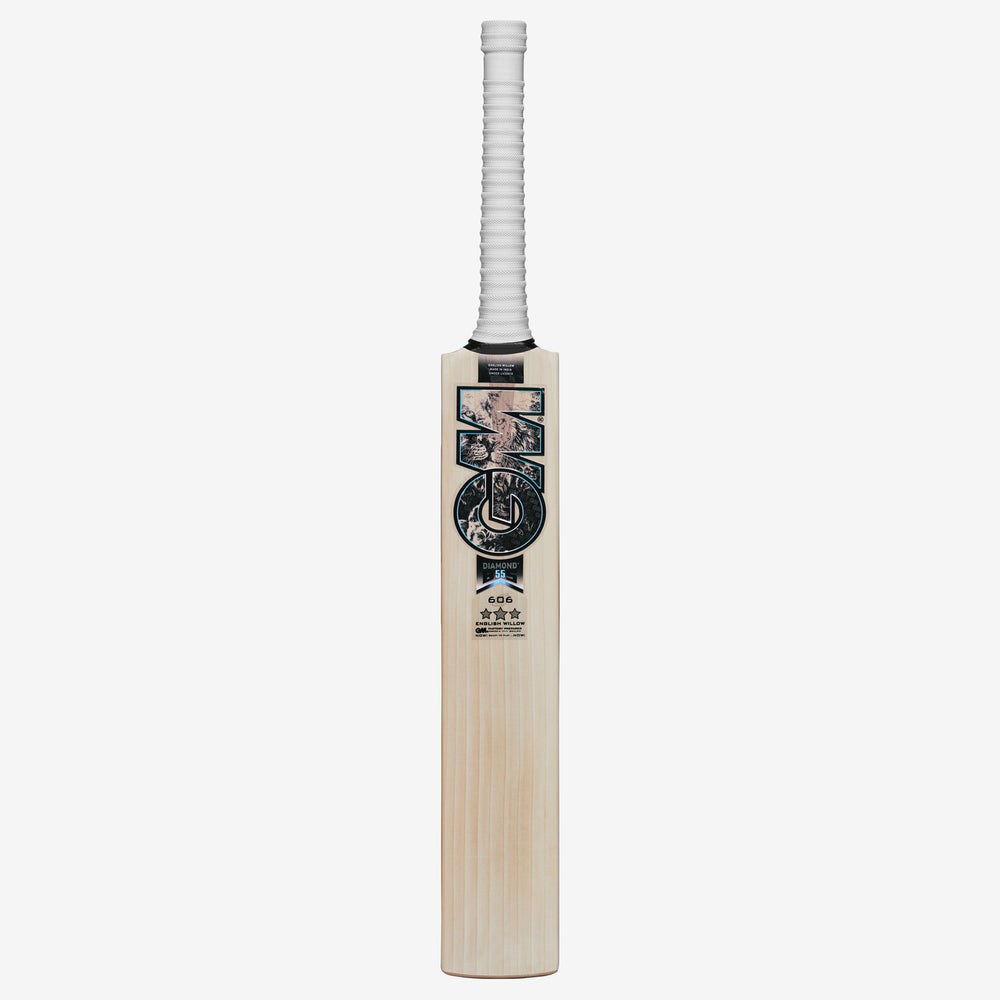 GM Diamond 606 English Willow Cricket Bat - SH | Grade 2 Willow, Contoured Spine & Powerarc Bow Face