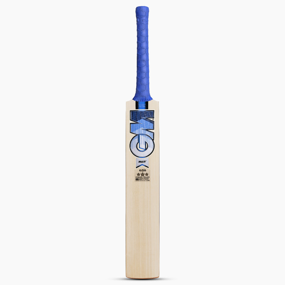 GM Maxi 606 English Willow Cricket Bat - SH | Grade 2 Willow, Massive Edges & Thick Toe