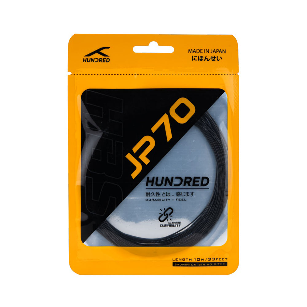 HUNDRED JP 70 Badminton String 0.7mm – Durable Power Control String for Defensive Players with Long Tension Retention and High Stability - Best Price online Prokicksports.com
