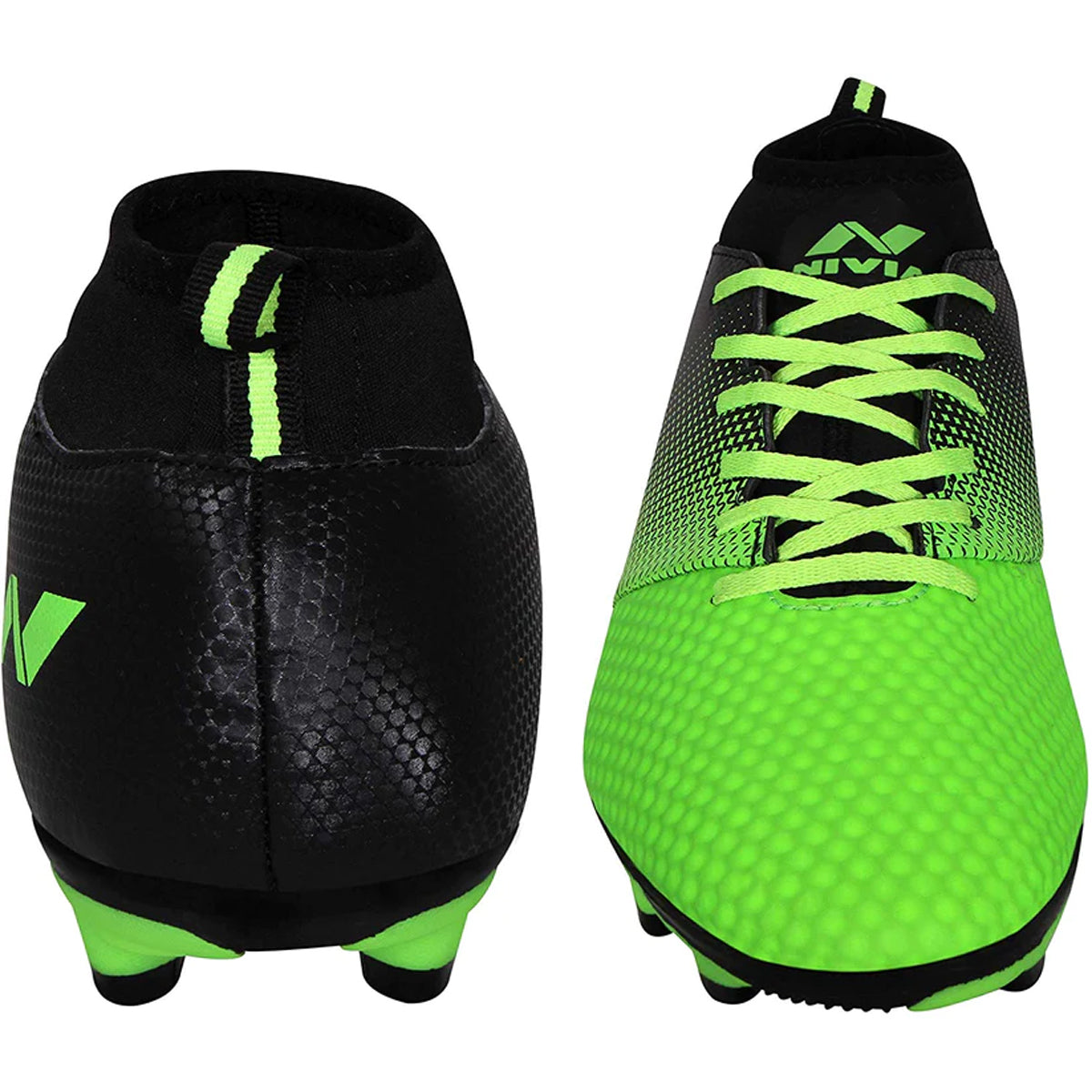 Nivia Ashtang Football Stud Shoes - Green - Best Price online Prokicksports.com