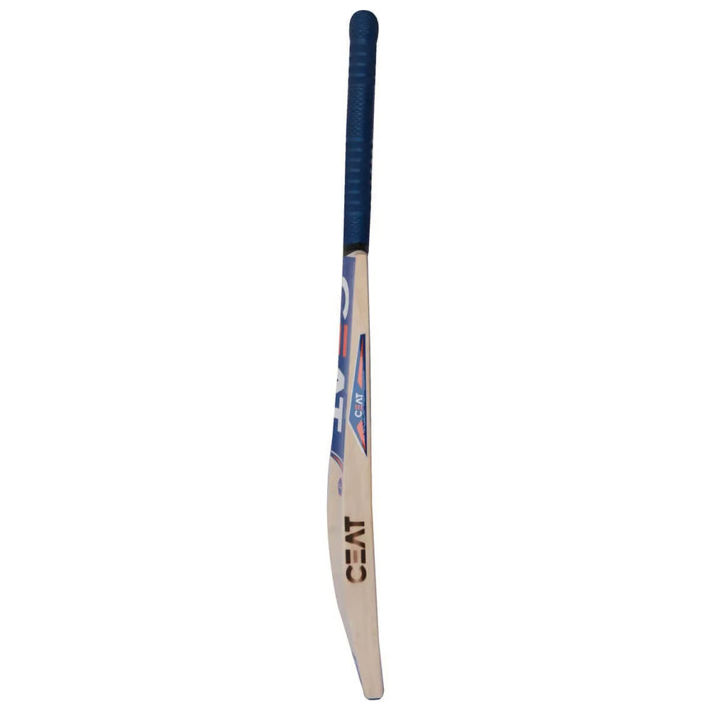 CEAT Gripp Star English Willow Cricket Bat | Grade 2, Flat Face, Clear Grains