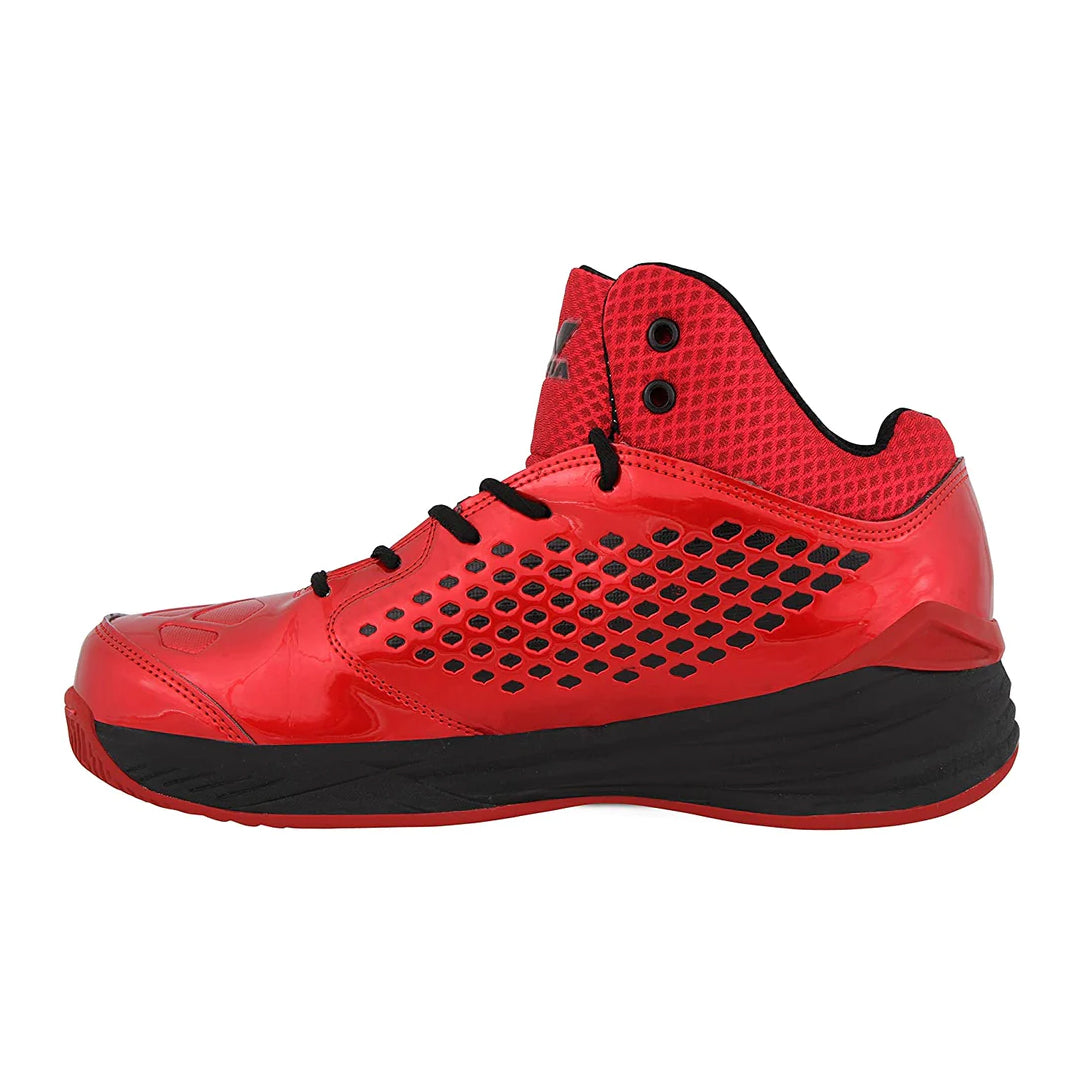 Nivia Warrior 174RB Mesh Basketball Shoes, (Red) - Best Price online Prokicksports.com