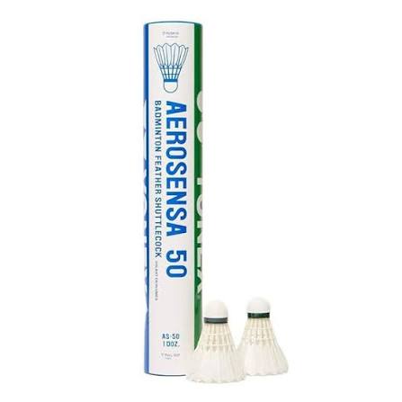 Yonex Aerosensa 50 (AS-50) Feather Shuttlecock (Tube of 12) | BWF Approved Professional Tournament Shuttlecock