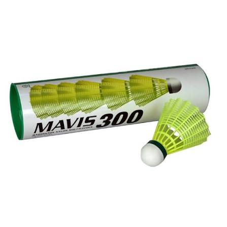 Yonex Mavis 300 Green Cap Nylon Shuttlecock (Yellow) | High-Durability Precision Nylon Badminton Shuttlecock | 1 Can - Best Price online Prokicksports.com