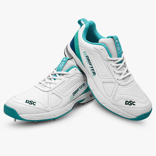 DSC Drifter Metal Spikes Cricket Shoes, Sea Green