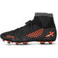 Vector X Jaguar Synthetic Football Shoes (Black/Orange) - Best Price online Prokicksports.com