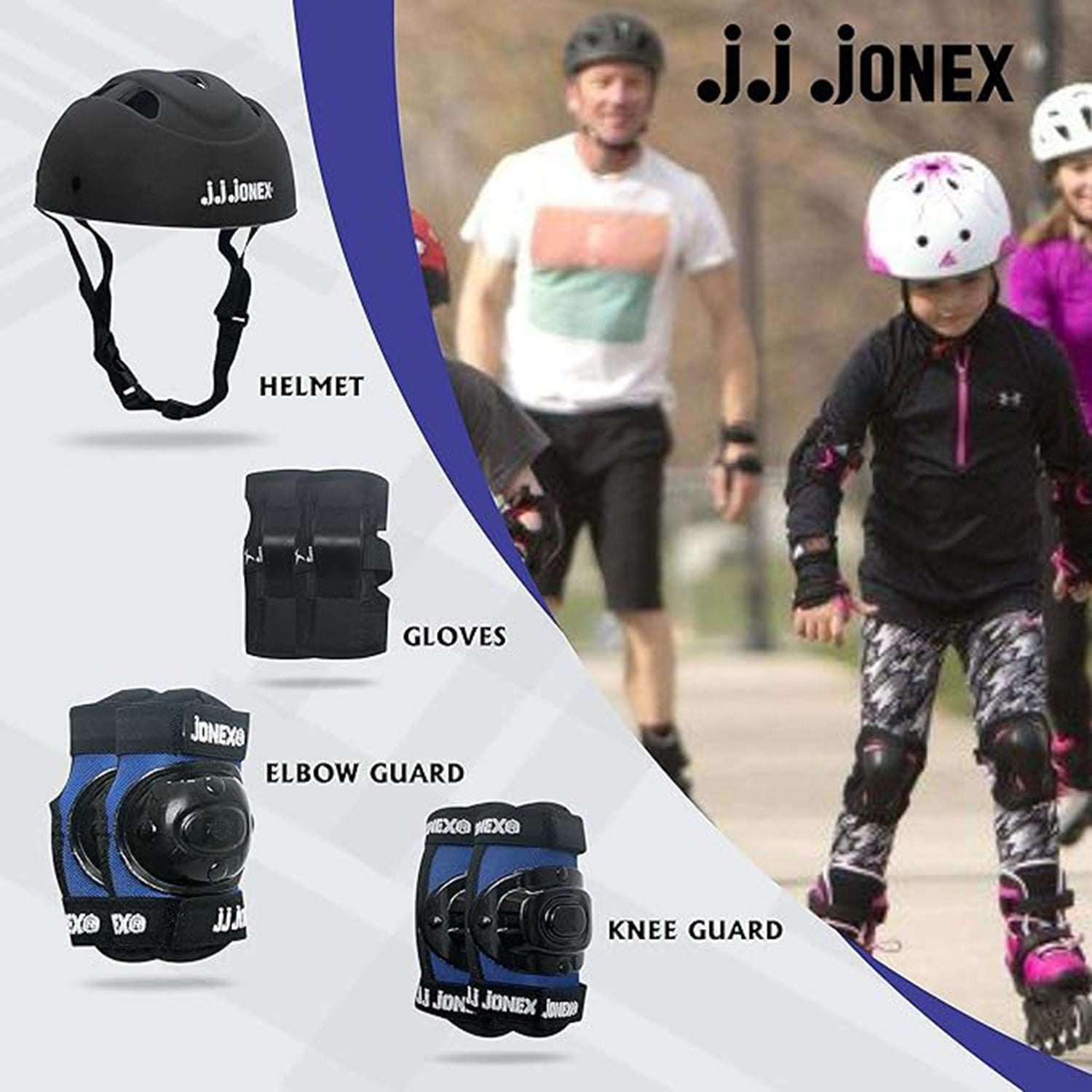 JJ JONEX Protective Set – Perfect for Skating, Riding, and Cycling (Age 4 to 7 Years) - Best Price online Prokicksports.com